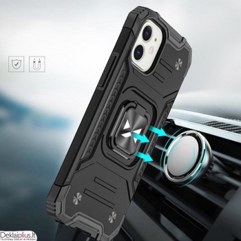 Wozinsky smūgiams atsparus dėklas su žiedu - juodas (telefonui Apple Iphone 14 Plus) Wozinsky smūgiams atsparus dėklas su žiedu - juodas (telefonui Apple Iphone 14 Plus)